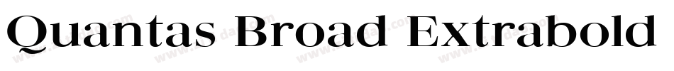 Quantas Broad Extrabold Regular字体转换